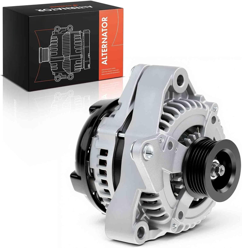 Alternator 12V 130A with 6-Groove Pulley for Toyota Tundra 2003-2009, Sequoia 2003-2009, 4.7L V8