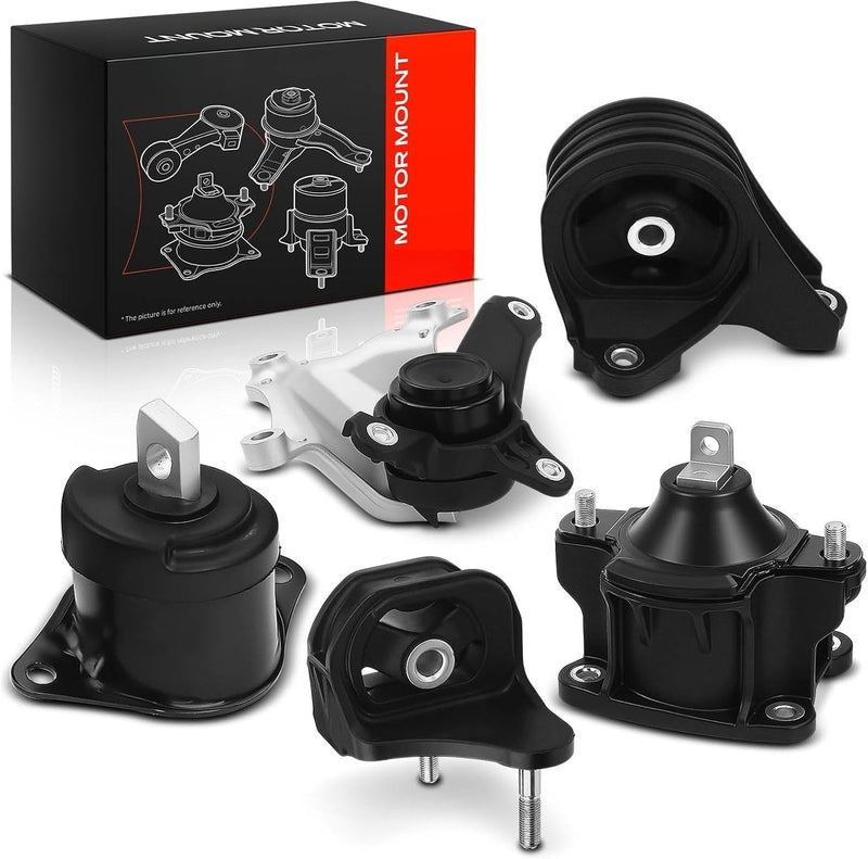 Engine Motor and Transmission Mount Kit for Honda Accord 2013-2017, 2.4L, Automatic CVT Transmission, Set of 5