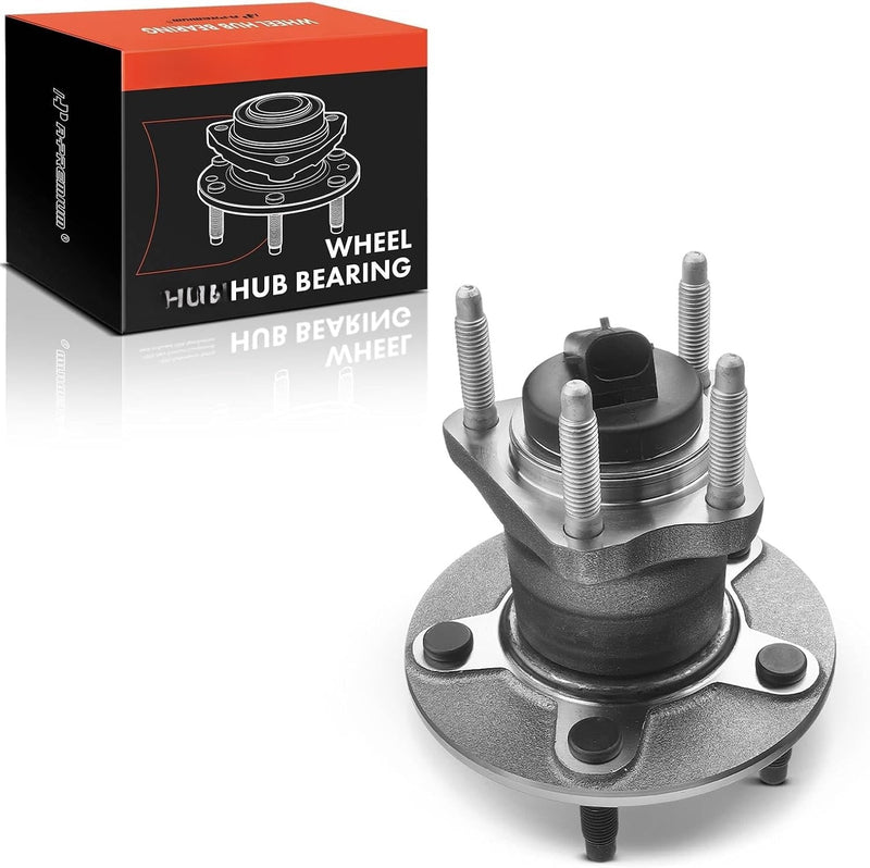 Rear Wheel Bearing and Hub Assembly with ABS for Chevrolet Malibu 2004-2012, Cobalt 2009-2010 2.0L, Pontiac G6 2005-2010