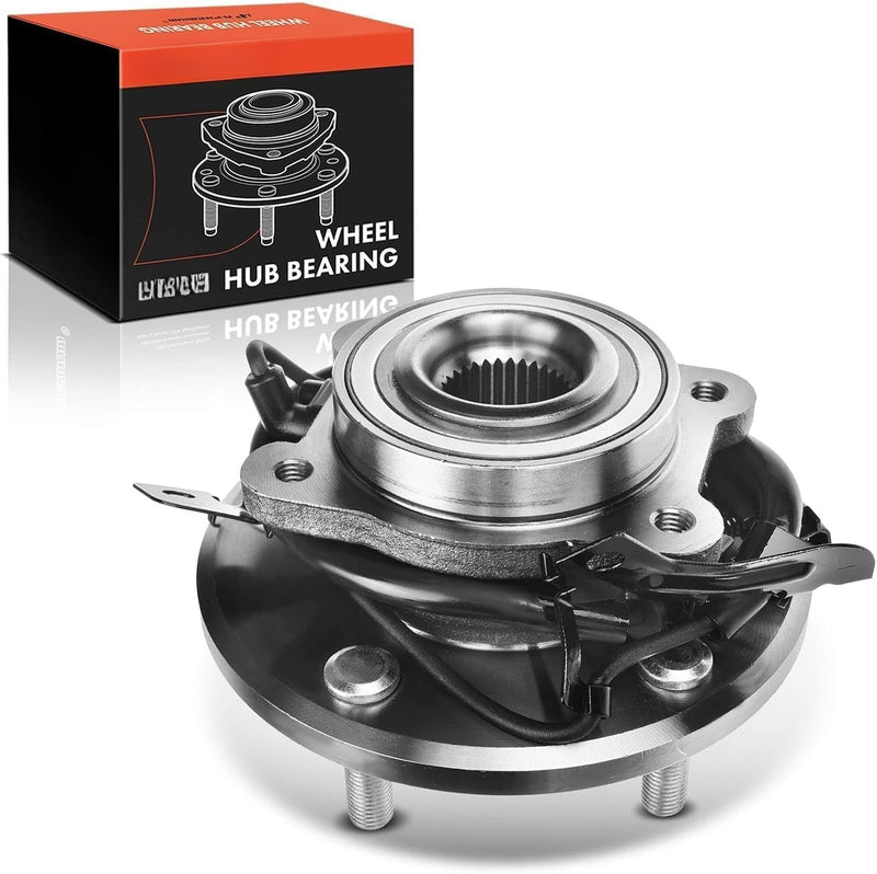 Rear Left Driver Side Wheel Bearing and Hub Assembly with ABS Sensor, 5-Lug, for Dodge Journey 2009-2020, 2019 FWD Only