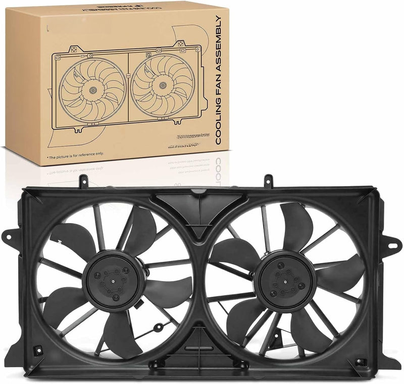 Dual Radiator Cooling Fan Assembly with Brushless Motors for Chevrolet Tahoe 2015-2020, Silverado 1500 2014-2018
