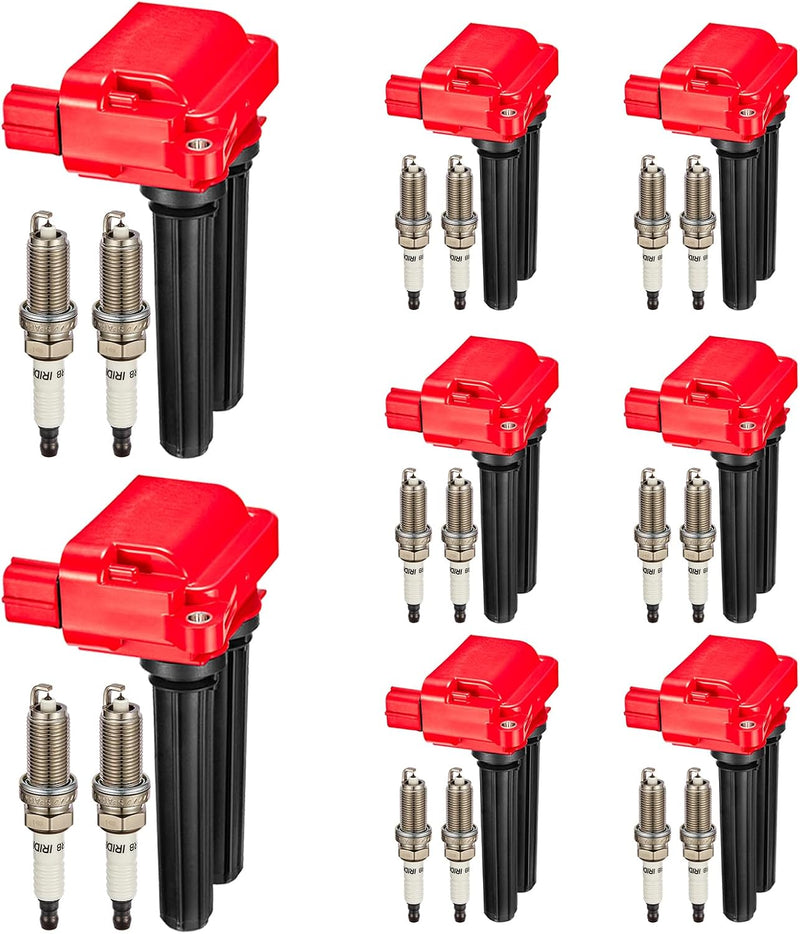 Ignition Coil and Spark Plug Set for Ram 1500 2011-2024, Dodge Charger 2009-2023, Jeep Grand Cherokee 2009-2023, 5.7L HEMI V8
