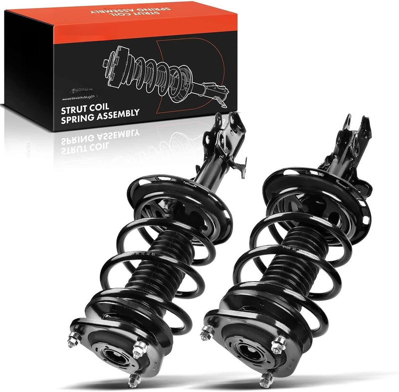 Front Complete Strut Assembly with Coil Spring for Toyota RAV4 2006-2012, 2.4L and 2.5L, Driver and Passenger Side, Set of 2