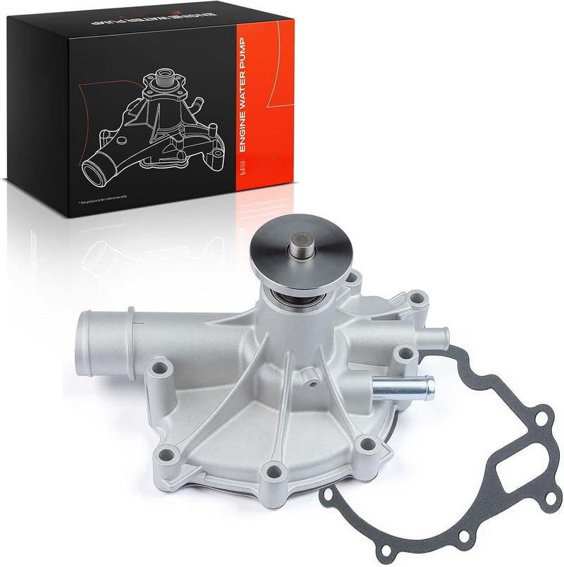 Engine Water Pump with Gasket for Ford Bronco 1987-1996 5.0L, Bronco 1988-1996 5.8L, F-150 1987-1996 5.0L