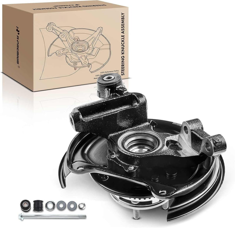 Rear Right Knuckle with Wheel Bearing and Hub for Subaru Forester 2003-2008, Rear Disc Brakes Only