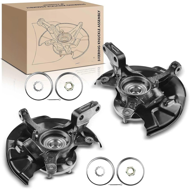 Front Steering Knuckle with Wheel Bearing and Hub for Toyota Camry 1997-2001 Sedan, 2.2L L4, 15 Inch Wheels
