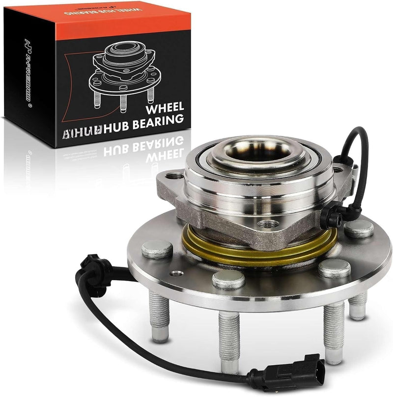 Front Wheel Bearing and Hub Assembly with ABS for Chevrolet Silverado 1500 2014-2018, Tahoe 2015-2018