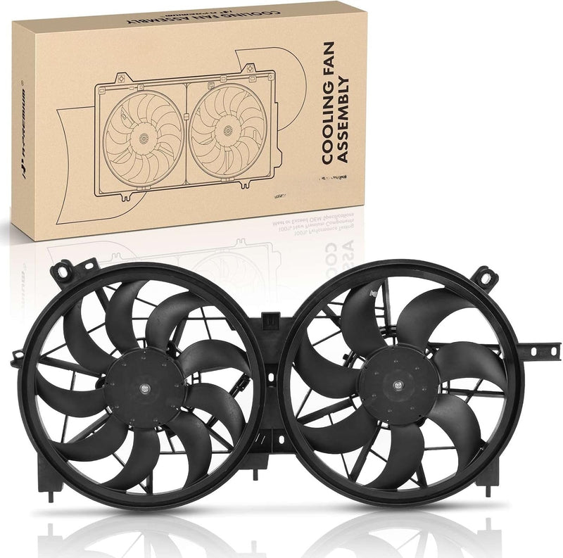 Dual Radiator and Condenser Cooling Fan Assembly with Shroud for Nissan Altima 2019-2025, 2.5L