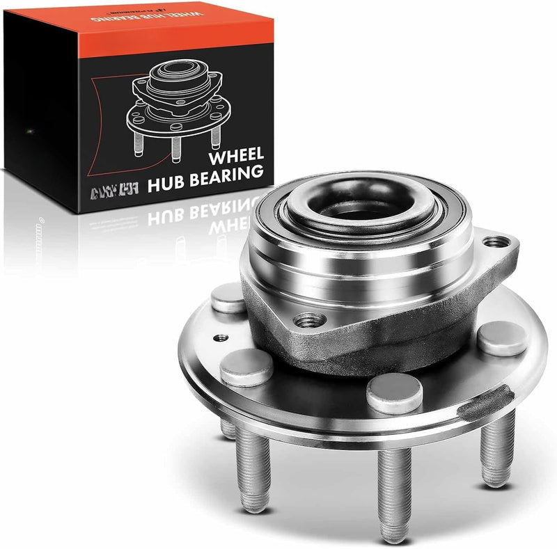 Front or Rear Wheel Bearing and Hub Assembly, 6-Lug, for Cadillac SRX 2010-2016, Saab 9-4X 2011
