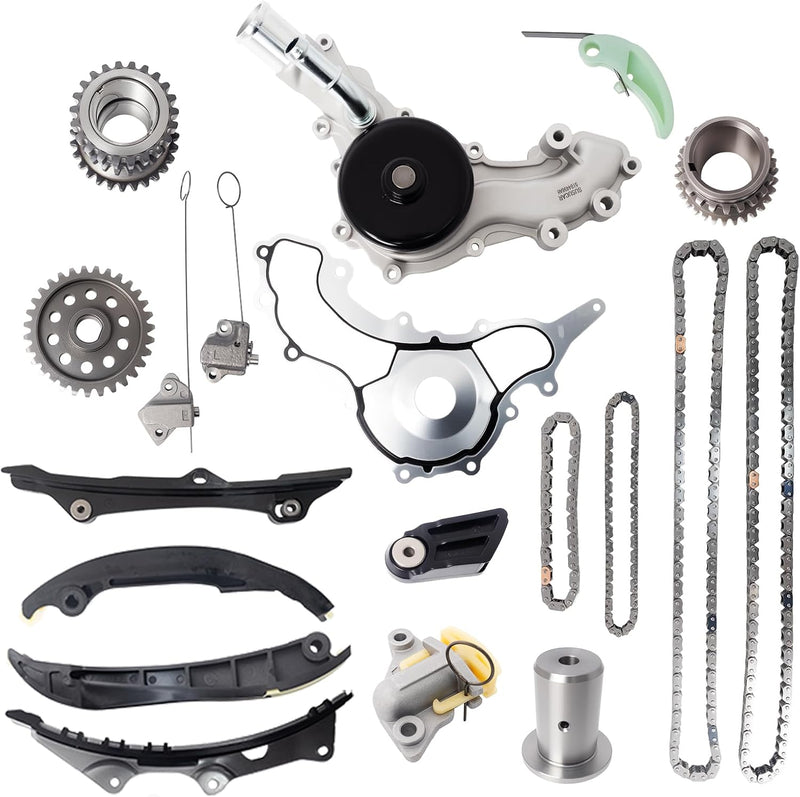 Timing Chain Kit with Water Pump for Jeep Wrangler 2011-2016, Dodge Challenger 2011-2016, Chrysler 300 2011-2016