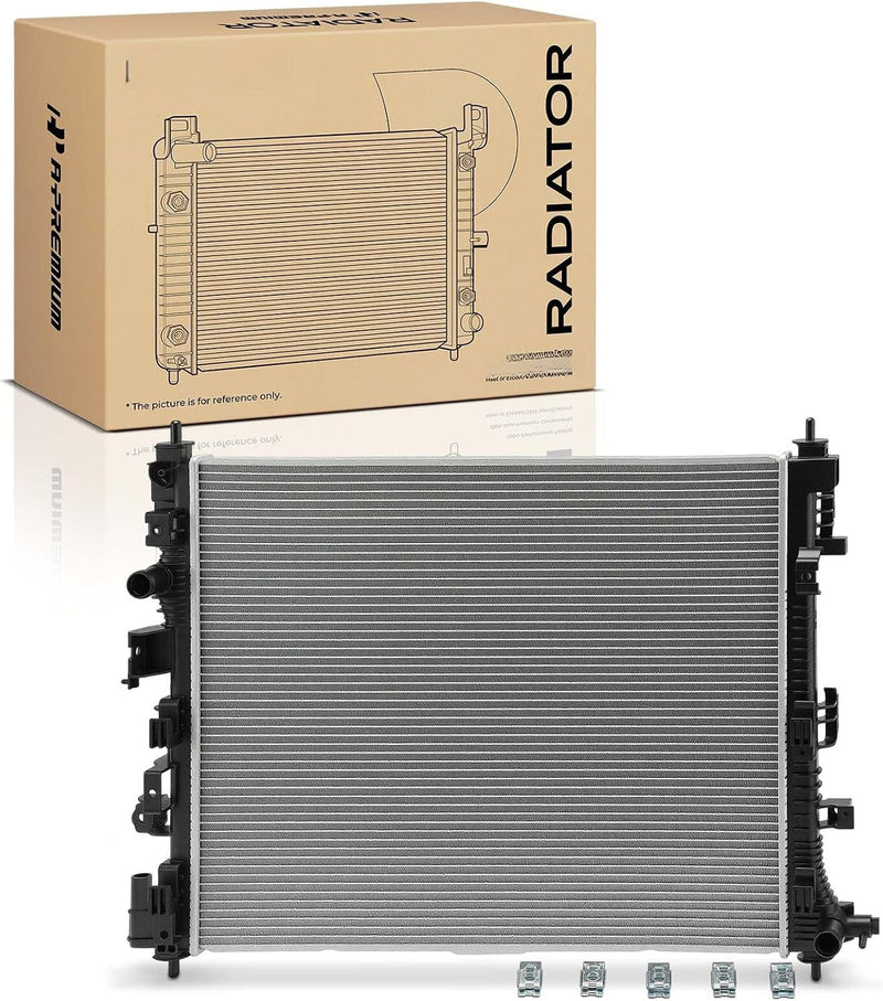 Engine Coolant Radiator for Chevrolet Equinox 2018-2022, GMC Terrain 2018-2022, L4 1.5L, 2.0L