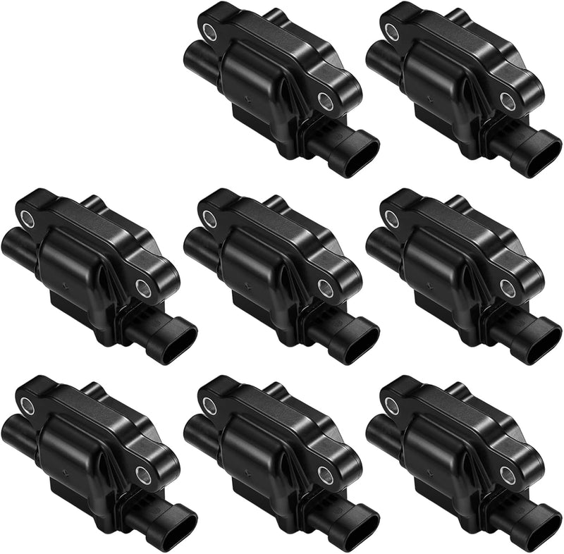 Ignition Coils Set of 8 for Chevrolet, Buick, Cadillac GM 5.3L 6.0L V8, Replaces UF413, 12570616