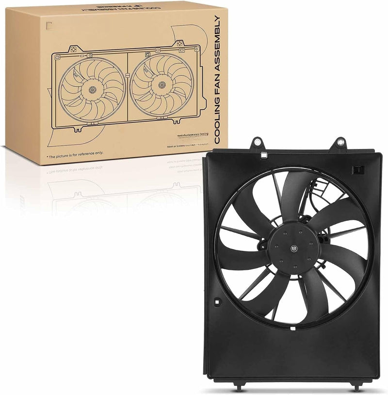 Right A/C Condenser Fan Assembly with Shroud for Honda Pilot 2016-2022, Passport 2019-2025, Ridgeline 2017-2025