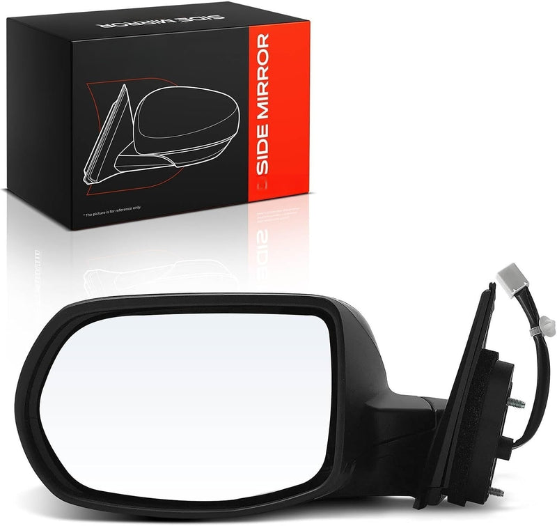 Front Left Driver Side Power Mirror for Honda HR-V 2017-2022 LX, Non-Heated, Smooth Black