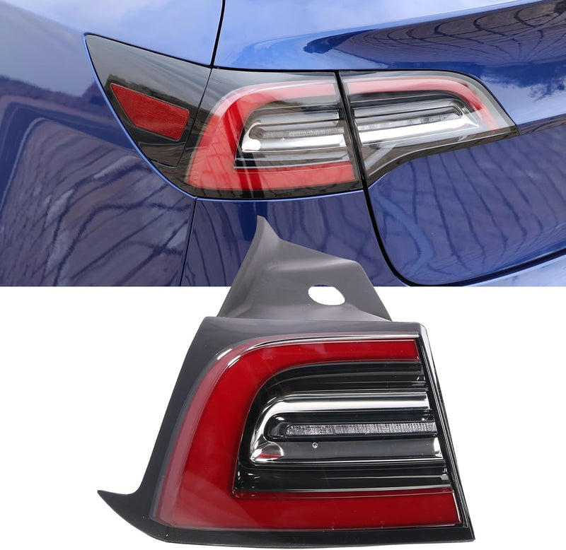 Driver Side Outer LED Tail Light for Tesla Model 3 2017-2023, Rear Left, 3-Pin Connector