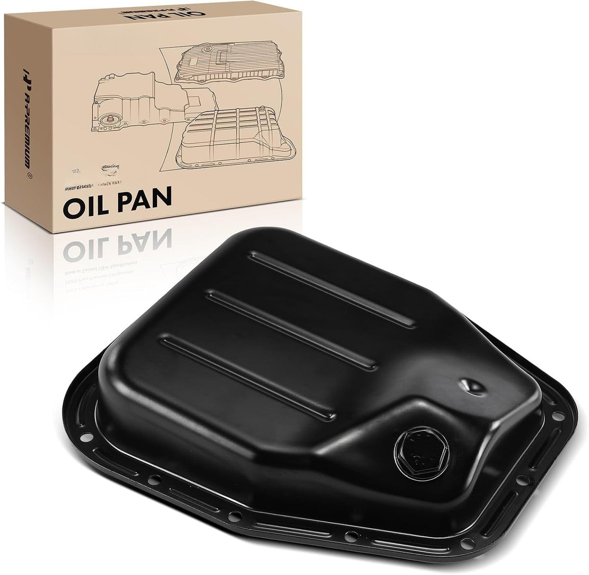 Engine Oil Pan with Drain Plug for Subaru Outback 2010-2019, Legacy 2010-2019, Tribeca 2008-2014, H6 3.6L Gasoline
