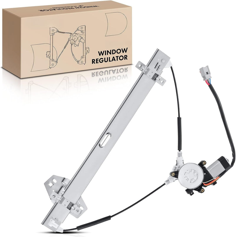 Front Left Driver Side Power Window Regulator with Motor for Honda Pilot 2003-2008, 6-Pin Motor Connector