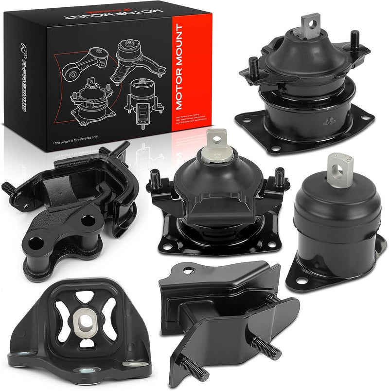 Engine and Transmission Mount Kit for Acura TSX 2004-2008, 2.4L, Manual Transmission, Set of 6
