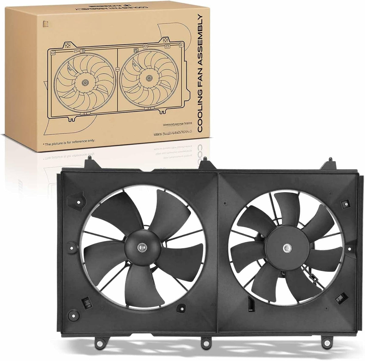 Engine Radiator Cooling Fan Assembly with Shroud for Honda Accord 2003-2007 2.4L L4