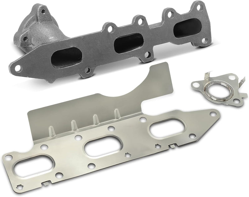 Left Exhaust Manifold with Gaskets for Ford F-150 2011-2016, Expedition 2015-2017, Lincoln Navigator 2015-2017, DOHC V6 3.5L