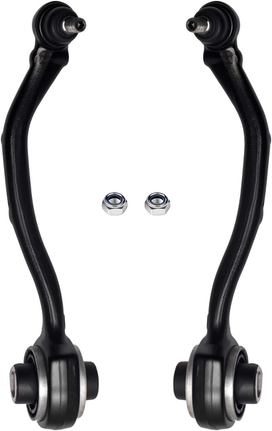 2PCS K80533 K80534 Front Lower Rearward Control Arm and Ball Joint Assembly Compatible with Me-Benz C230 C240 C280 C320 CLK320 AMG Driver Passenger Side Left Right Professional Suspension