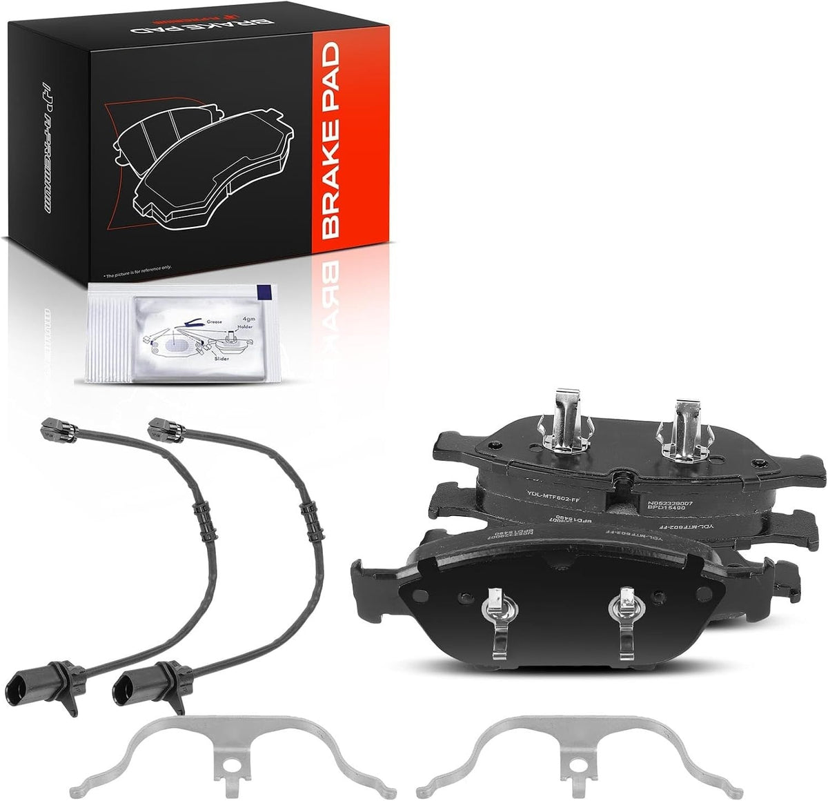 Front Ceramic Brake Pads for Audi A6 Quattro 2012-2019, A7 Quattro 2012-2018, A8 Quattro 2013-2018, S7 2015-2016, 356mm Front Disc