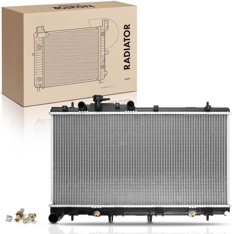 Radiator with Transmission Oil Cooler for Subaru Outback 2001-2004 3.0L H6, Automatic Transmission