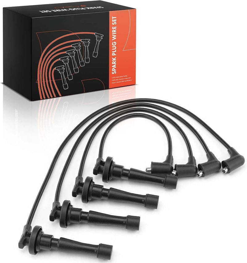 Spark Plug Wire Set for Acura Integra 1990-2001 1.8L, Listed GS, LS, RS and Special Edition Trims, Honda CR-V 1997-2001 2.0L
