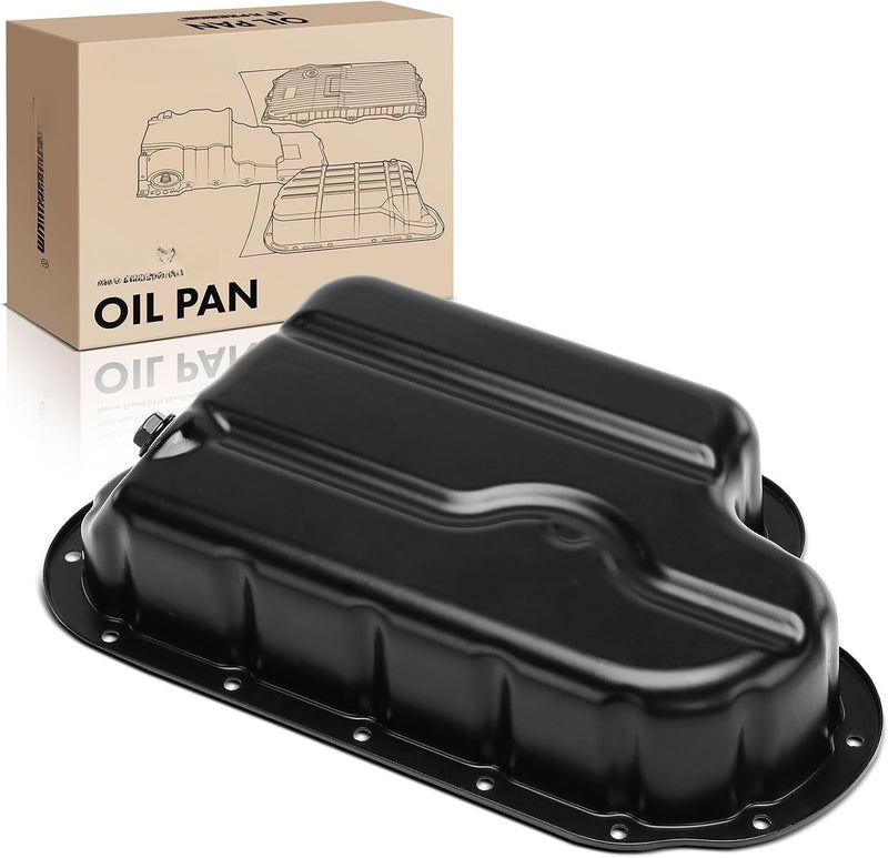 Steel Engine Oil Pan With Drain Plug for Hyundai Genesis Coupe 2010-2014 2.0L