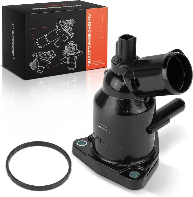 Engine Coolant Thermostat Housing Assembly with Seal for Toyota Tacoma 2016-2022, 3.5L V6, with Tow Package, 87°C