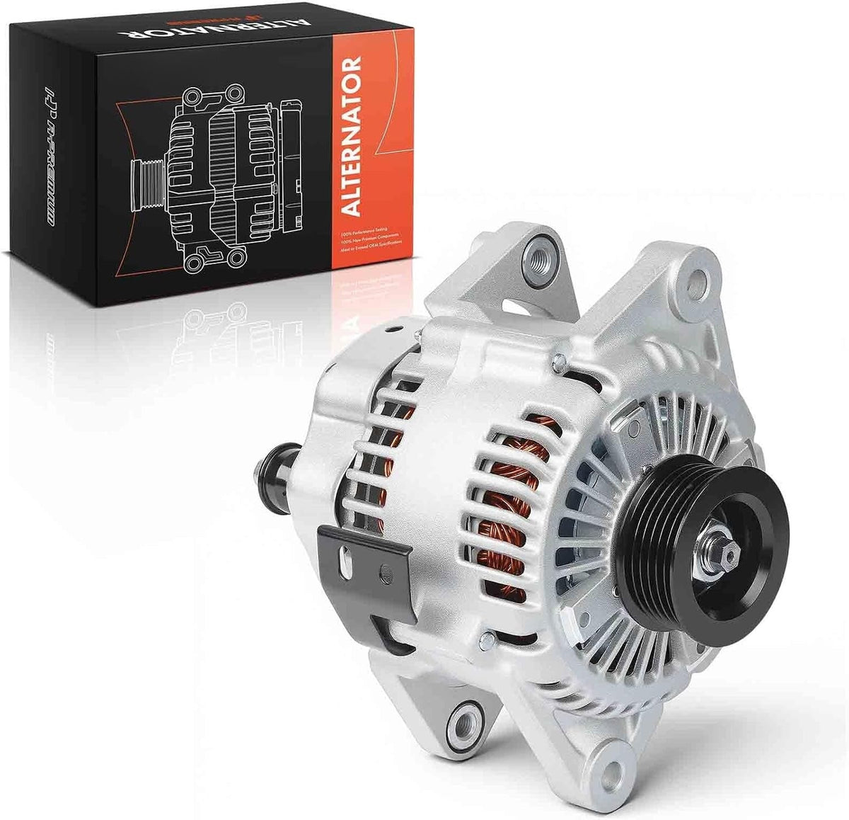 Alternator for Hyundai Santa Fe 2007-2009, Kia Optima 2007-2010, Rondo 2007-2010, Magentis 2007-2010, 2.7L V6, 12V 130A