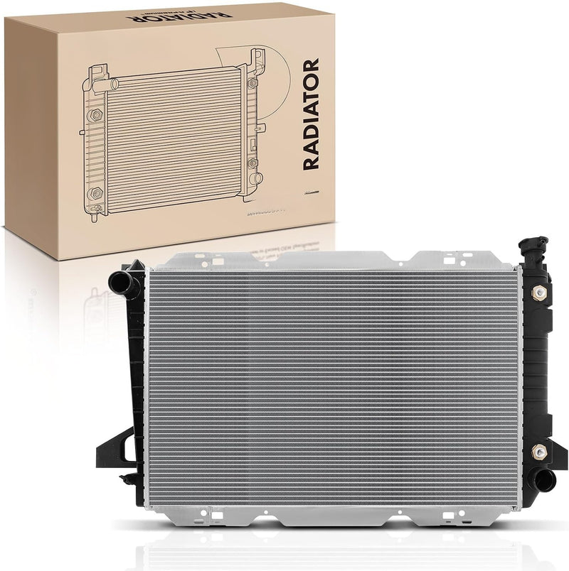 Radiator with Transmission Oil Cooler for Ford F-150 1985-1997, F-250 1985-1996, F-350 1985-1996, Bronco 1985-1992, 4.9L L6