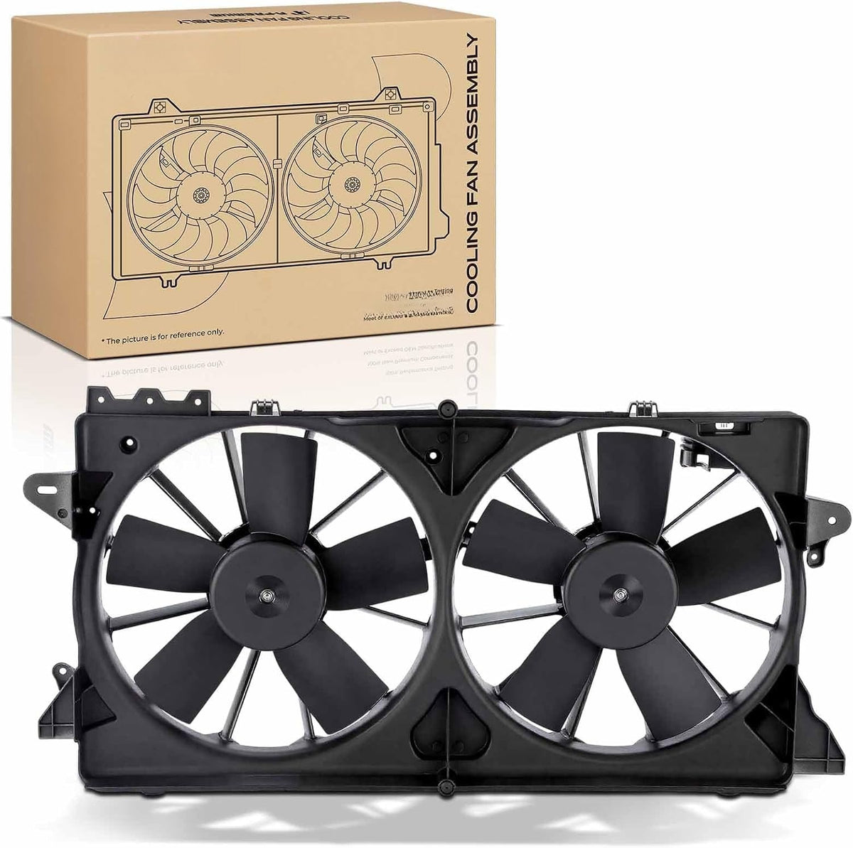 Dual Radiator Cooling Fan Assembly with Controller for Ford F-150 2010-2014, Expedition 2010-2013, Lincoln Navigator 2010-2014