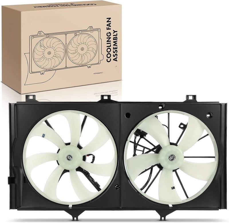 Radiator Cooling Fan Assembly for Toyota Camry 2007-2011, Avalon 2005-2012, Venza 2009-2016, Lexus ES350 2007-2012, 3.5L V6