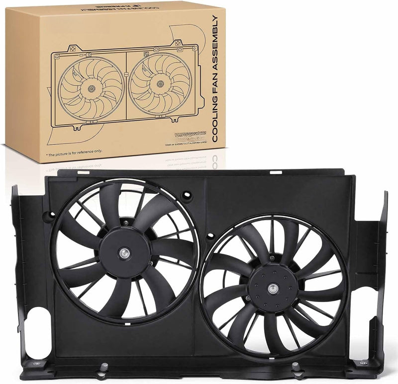 Dual Radiator Cooling Fan Assembly for Toyota RAV4 2013-2019, 2.5L, USA Built, with Shroud