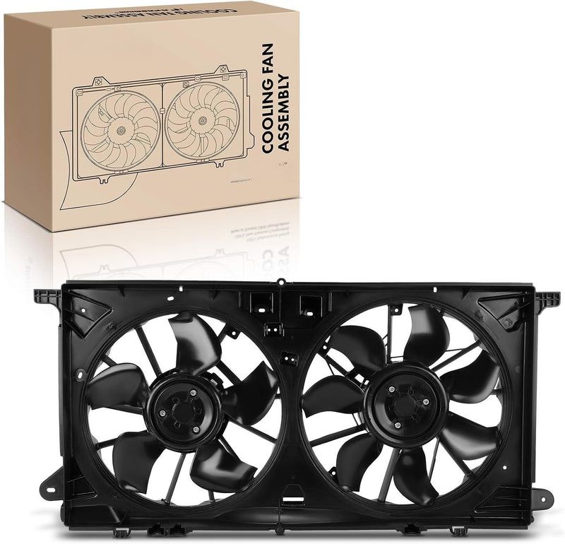 Radiator Cooling Fan Assembly for Ford F-150 2021-2025, 2.7L, 3.3L, 3.5L V6, 5.0L V8, Brushless Motor, with Shroud