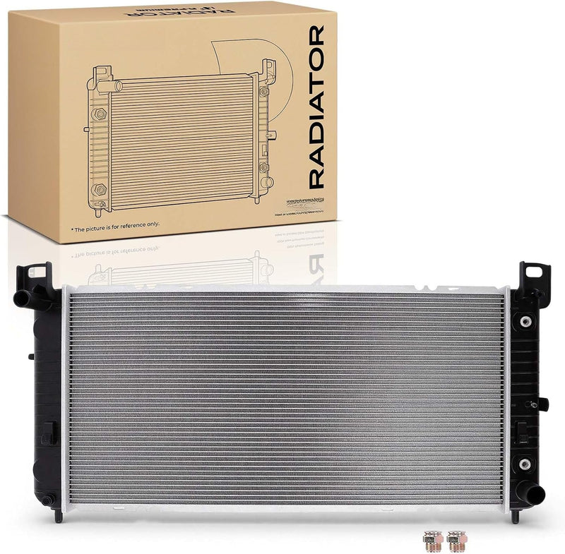 34 Inch Radiator for Chevrolet Silverado 1500 1999-2013, Tahoe 2000-2014, Suburban 1500 2000-2014, GMC Sierra 1500 2003-2013