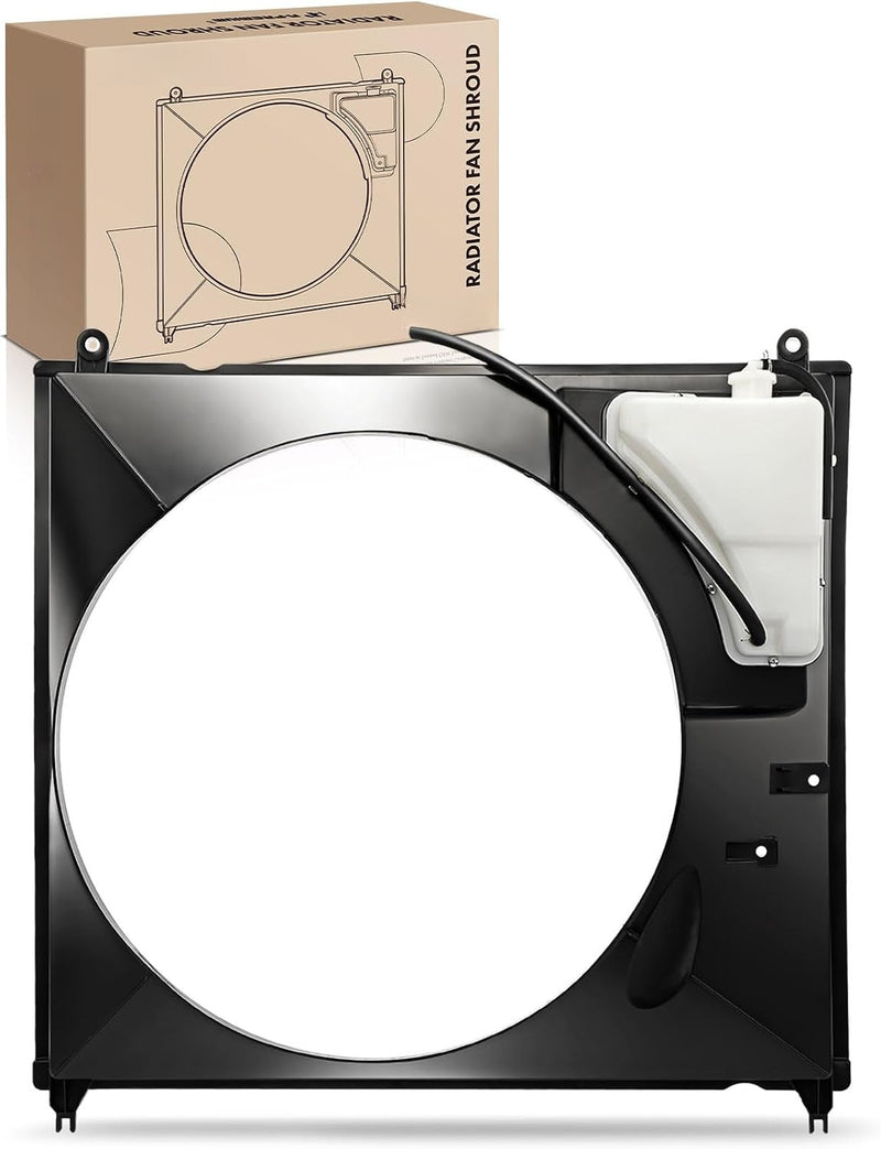 Front Radiator Cooling Fan Shroud for Toyota Tundra 2007-2021, Sequoia 2008-2021, 4.6L 5.7L V8, with Mounting Brackets