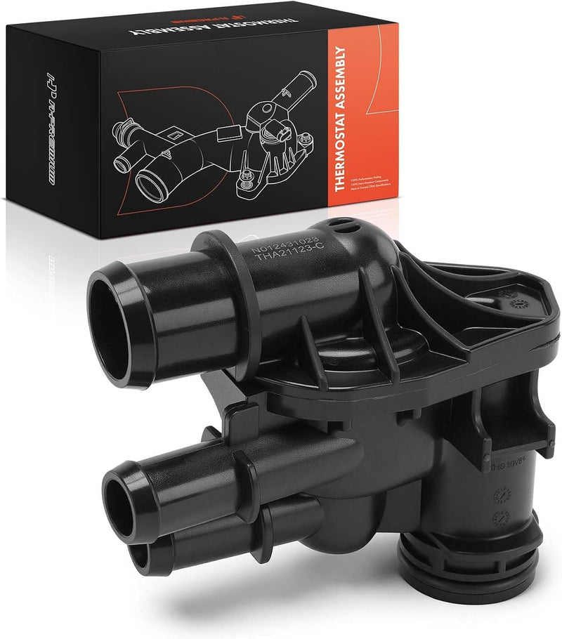 Aluminum Thermostat Housing Assembly with Thermostat for Ford Escape 2017-2019, Fusion 2014-2020, 1.5L EcoBoost, 180°F