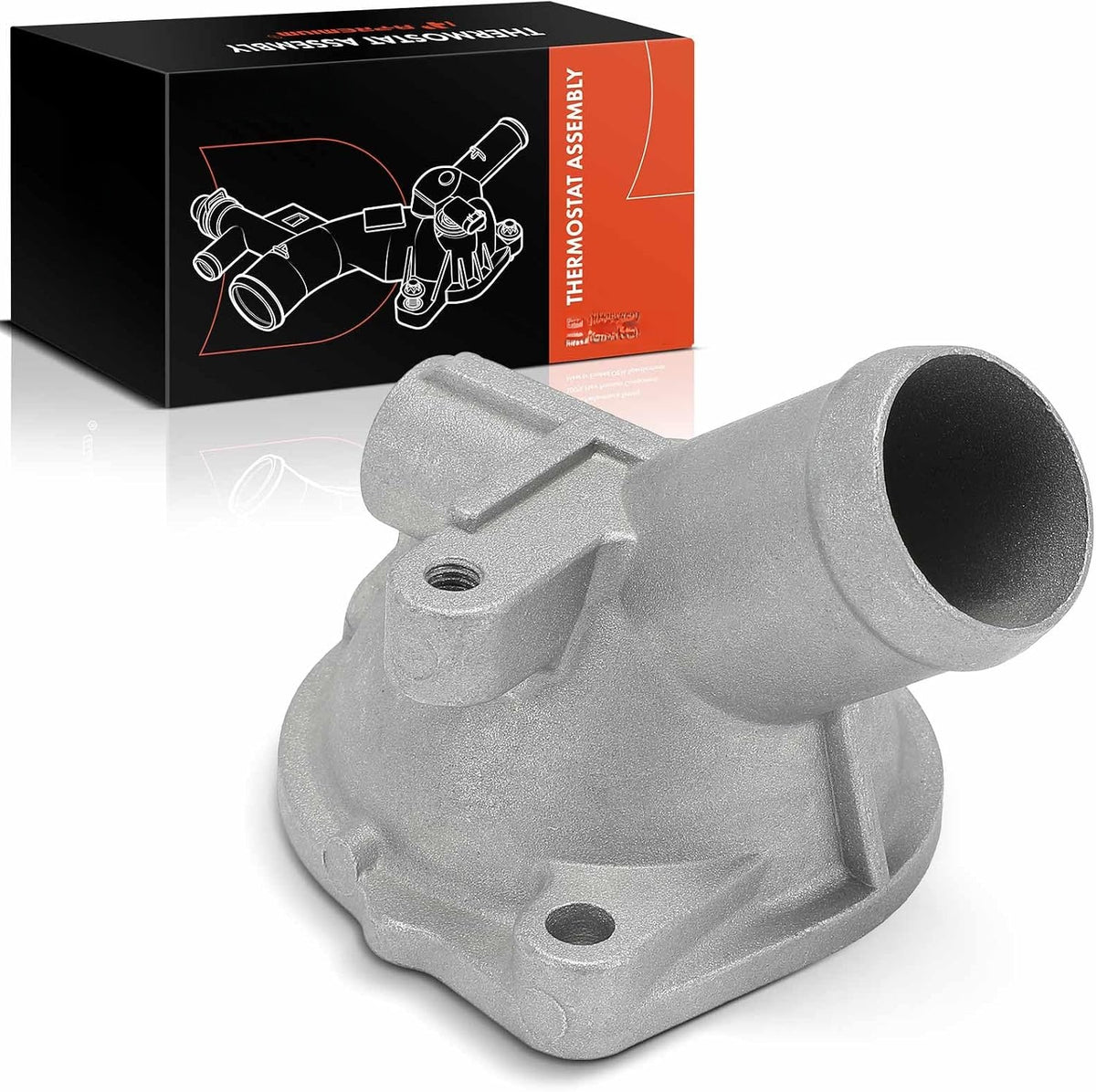 Aluminum Thermostat Housing for Honda Odyssey 2005-2010, Pilot 2005-2008, Accord 2005-2007, Ridgeline 2006-2008, Acura RL 2005-2008, V6