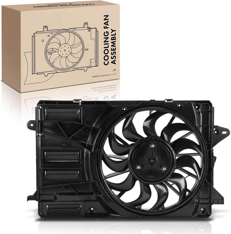 Radiator Cooling Fan Assembly for Chevrolet Malibu 2021-2022 2.0L, Single Fan with Shroud, Brushless Motor