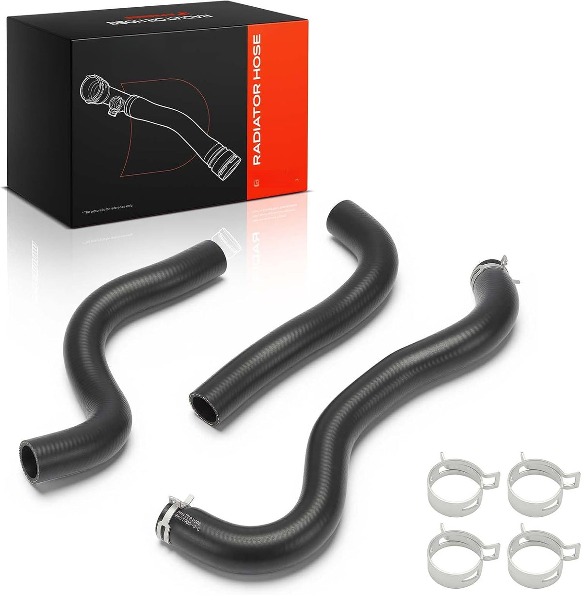 Upper and Lower Radiator Coolant Hose Set for Honda Civic 2016-2021, L4 2.0L Coupe and Sedan, EPDM Rubber