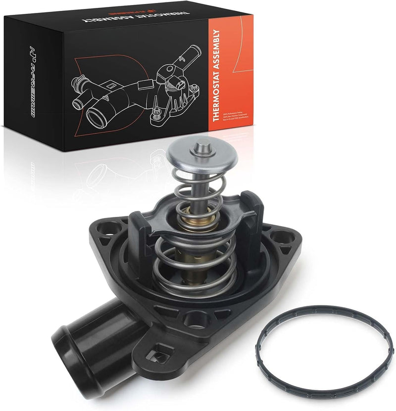 Thermostat Housing Assembly with Thermostat and Gasket for Honda Civic 2002-2005, CR-V 2002-2006, Acura RSX 2002-2006