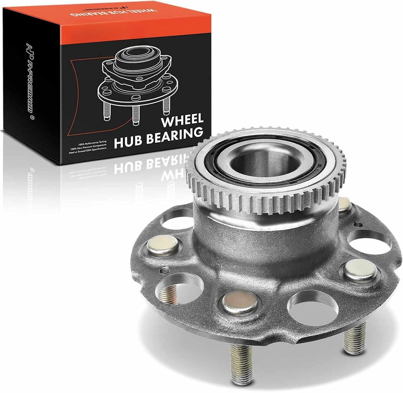 Rear Wheel Bearing and Hub Assembly for Honda Odyssey 1999-2004, Isuzu Oasis 1999, 5-Lug with ABS Ring