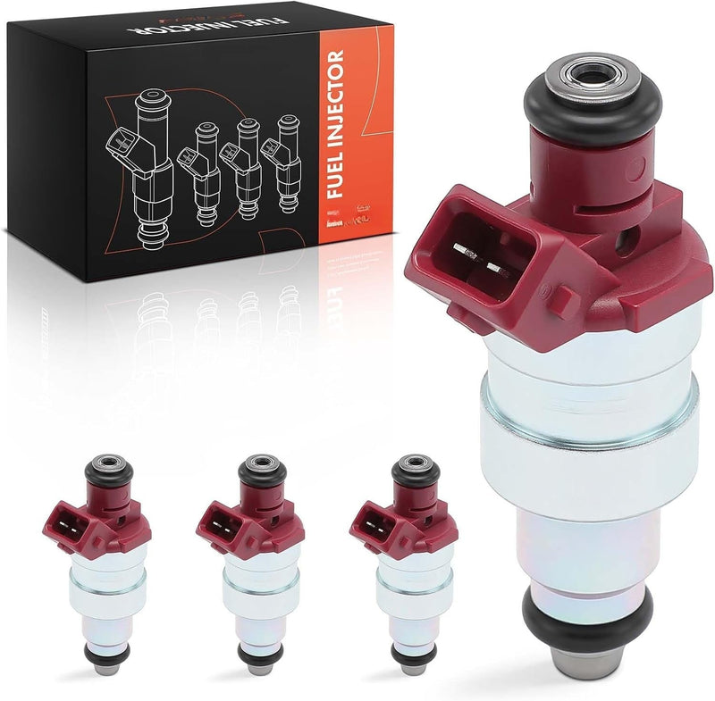 Fuel Injectors for Jeep Cherokee 1991-1995, Wrangler 1991-1995, Comanche 1991-1992, L4 2.5L Gas, Set of 4