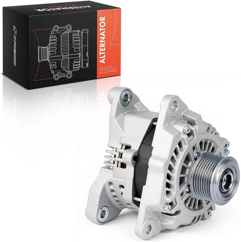 Alternator 12V 180A with 8-Groove Clutch Pulley for Ram 2500, 3500 2011-2020, 4500, 5500 2011-2018, Dodge Ram 2500, 3500 2010