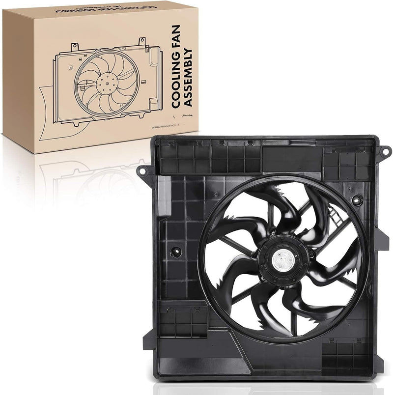 Engine Radiator Cooling Fan Assembly with Brushless Motor and Shroud for Nissan Frontier 2020-2024, 3.8L V6