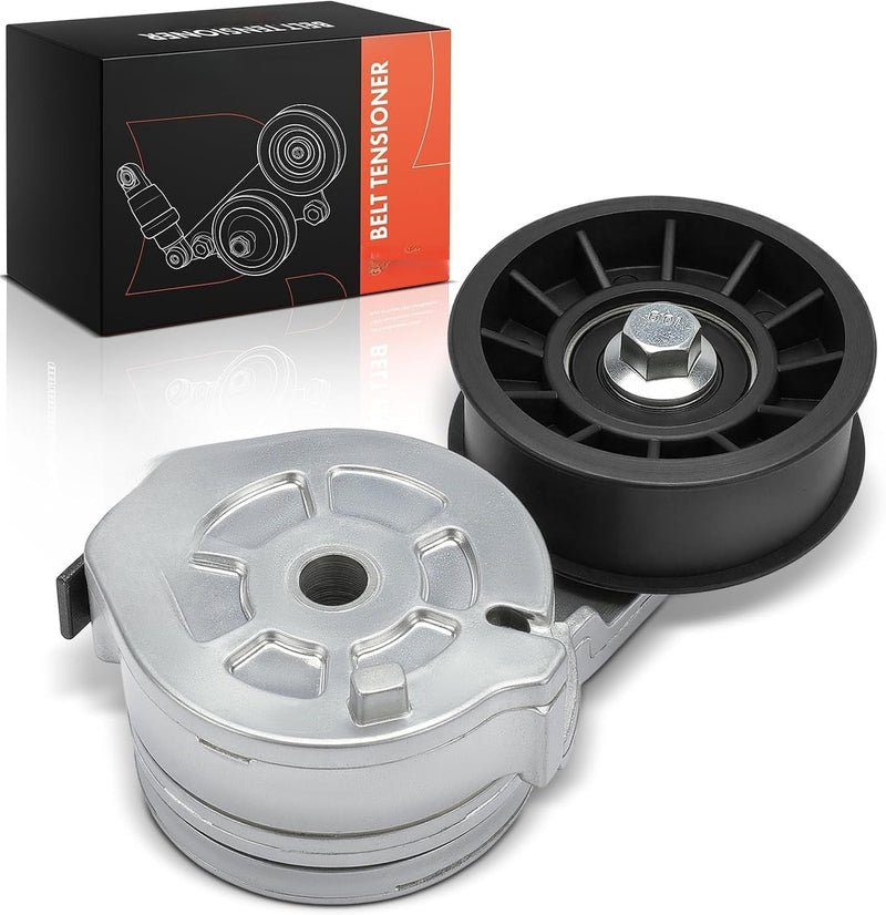Serpentine Belt Tensioner Assembly with Pulley for Chevrolet Corvette C4 1988-1991, V8 5.7L, Without ZR-1