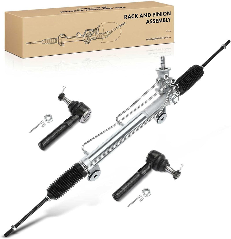 Hydraulic Power Steering Rack and Pinion with Outer Tie Rod Ends for Chevrolet Silverado 1500 1999-2006