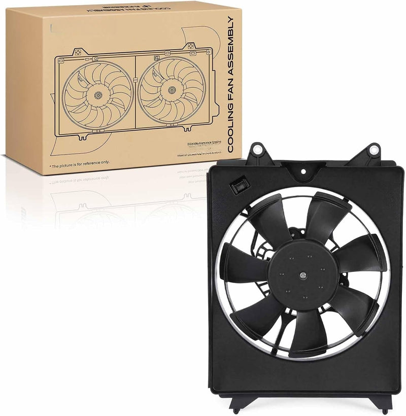 A/C Condenser Fan Assembly with Shroud for Honda Civic 2012-2015, 1.8L, Acura ILX 2013-2015, 2-Pin